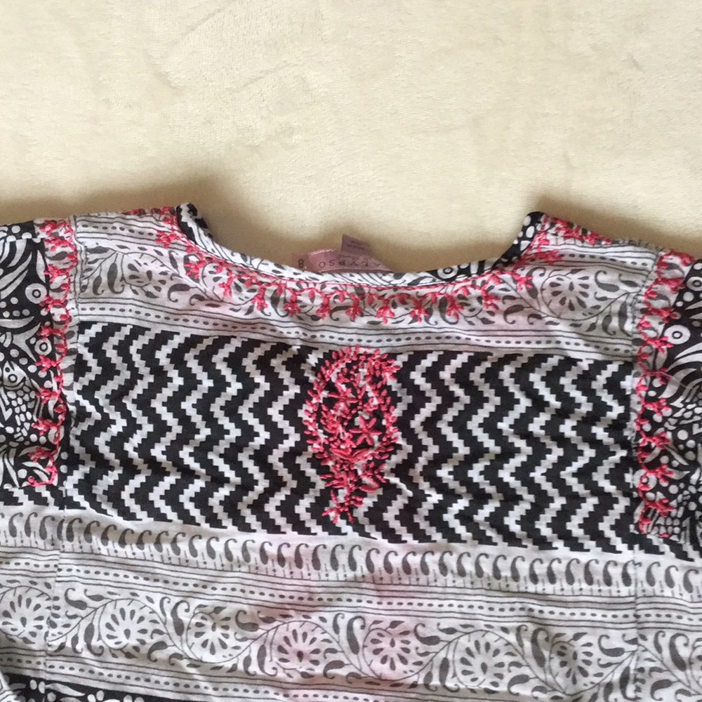 Calypso girls lightweight cotton shirt with scarf - Picture 5 of 6